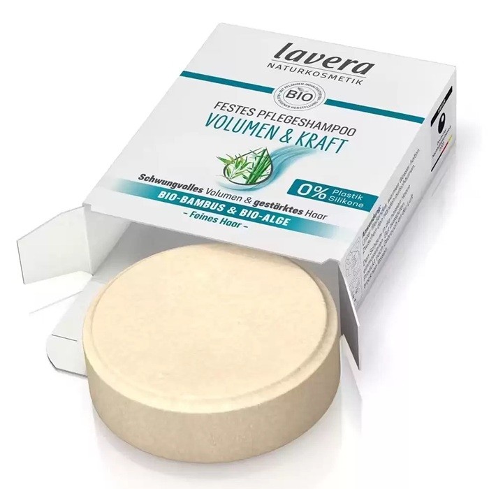 Sampon solid pentru volum si par puternic cu bambus si alge bio 50g Lavera