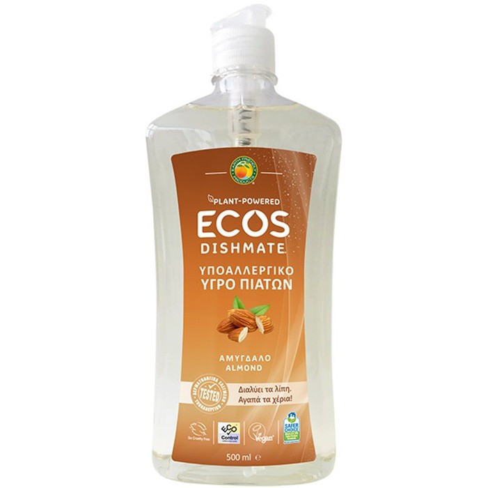 Detergent lichid pentru vase cu migdale 500ml Ecos