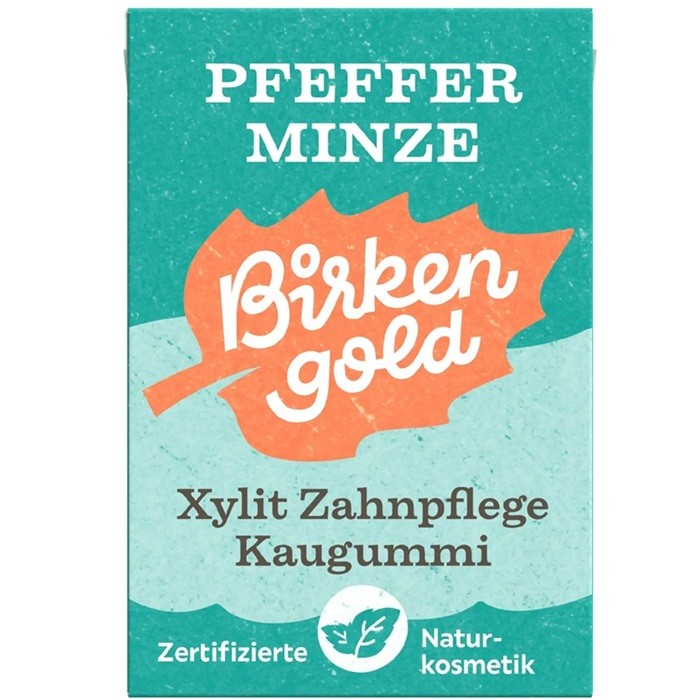 Guma de mestecat cu menta 20 drajeuri 28g Birkengold