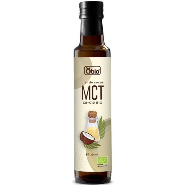 Ulei de cocos MCT C8 + C10 bio 250ml Obio