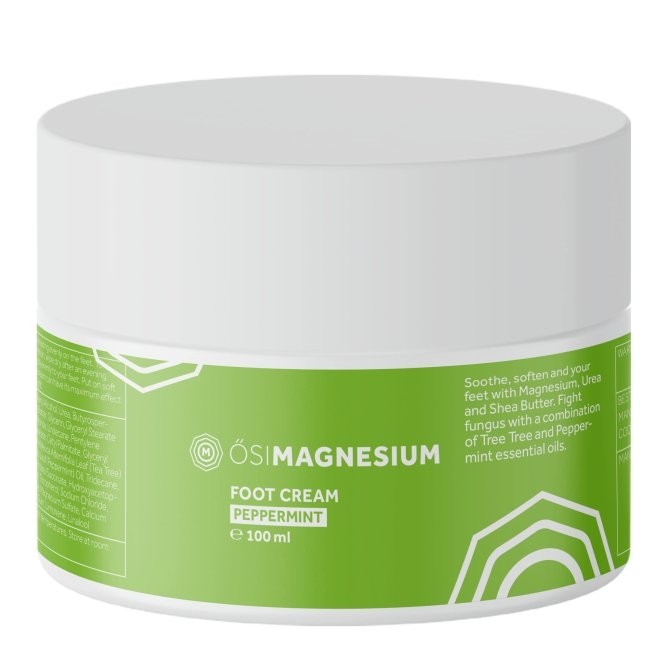 Crema cu magneziu si menta pt picioare obosite OsiMagnesium