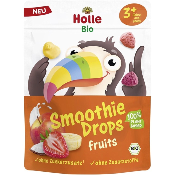 Gustare din fructe bio pentru copii +3 ani 15g Holle