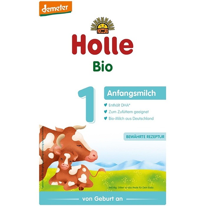 Lapte praf de vaca pentru sugari, de la nastere, Formula 1 bio 400g Holle