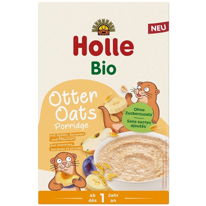 Terci de ovaz cu mere, banane si prune, pentru copii bio 200g Holle