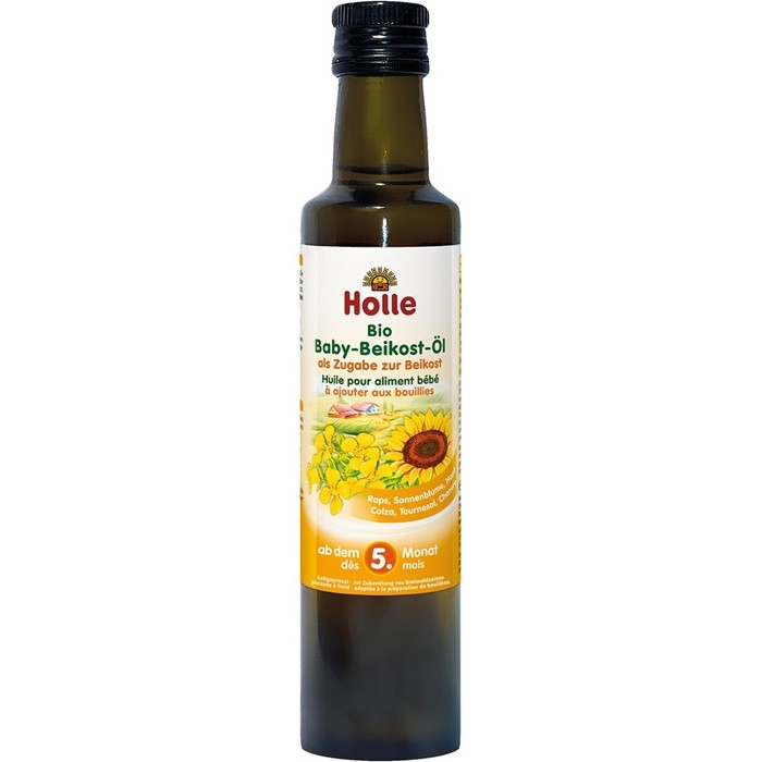 Ulei bio pentru hrana bebelusilor, fara gluten, +5 luni Holle 250ml