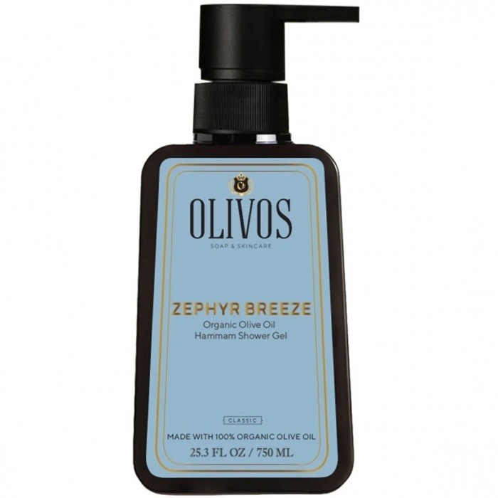 Gel de dus Zephyr Breeze cu ulei de masline si parfum Hammam 750ml Olivos