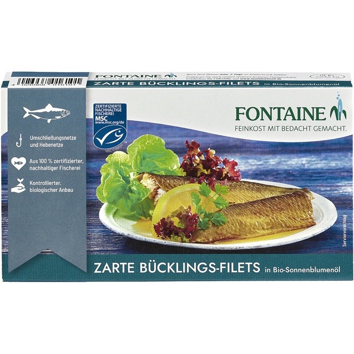File hering afumat in ulei bio de floarea soarelui Fontaine