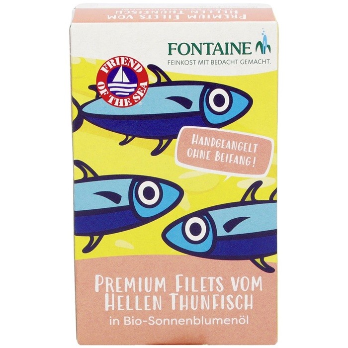 File de ton alb in ulei bio de floarea soarelui 120g Fontaine