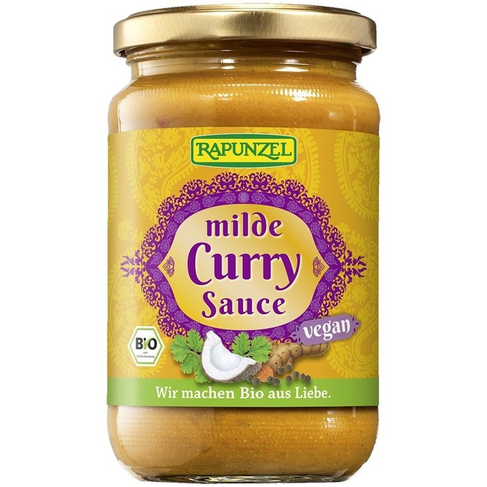 Sos curry fin, vegan bio 330ml Rapunzel