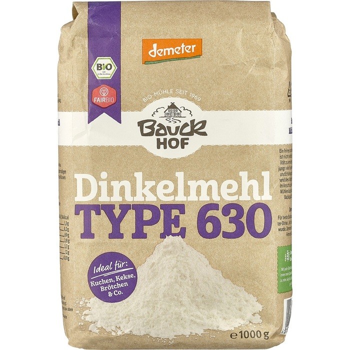 Faina de spelta tip 630 Demeter bio 1kg BauckHof