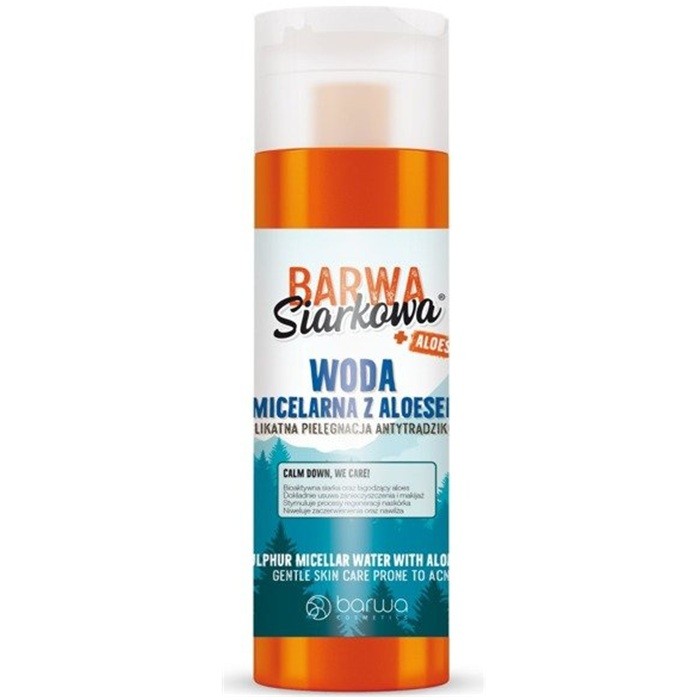 Apa micelara cu sulf antibacterian si Aloe Vera 200ml Barwa