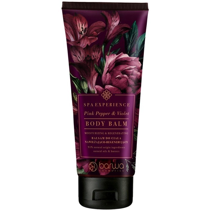 Balsam de corp hidratant cu piper roz si violete 200ml Barwa