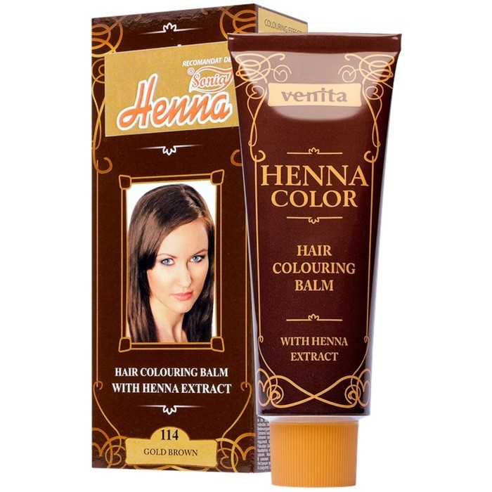 Balsam colorant Henna Sonia Nr 114 Saten auriu 75g