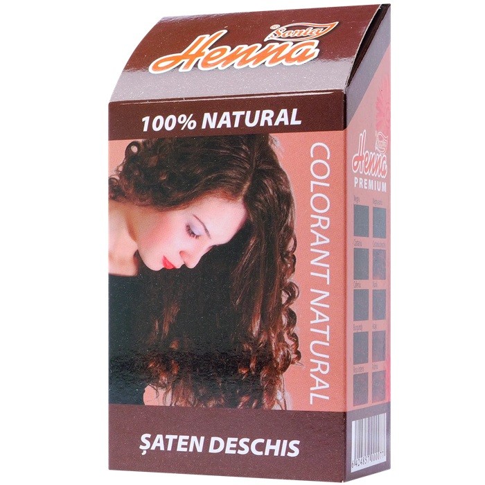 Vopsea de par cu henna Saten deschis 100g Henna Sonia