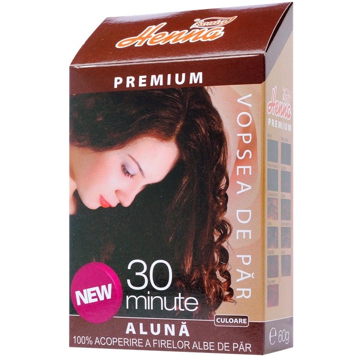 Vopsea de par cu henna premium Aluna 60g Henna Sonia