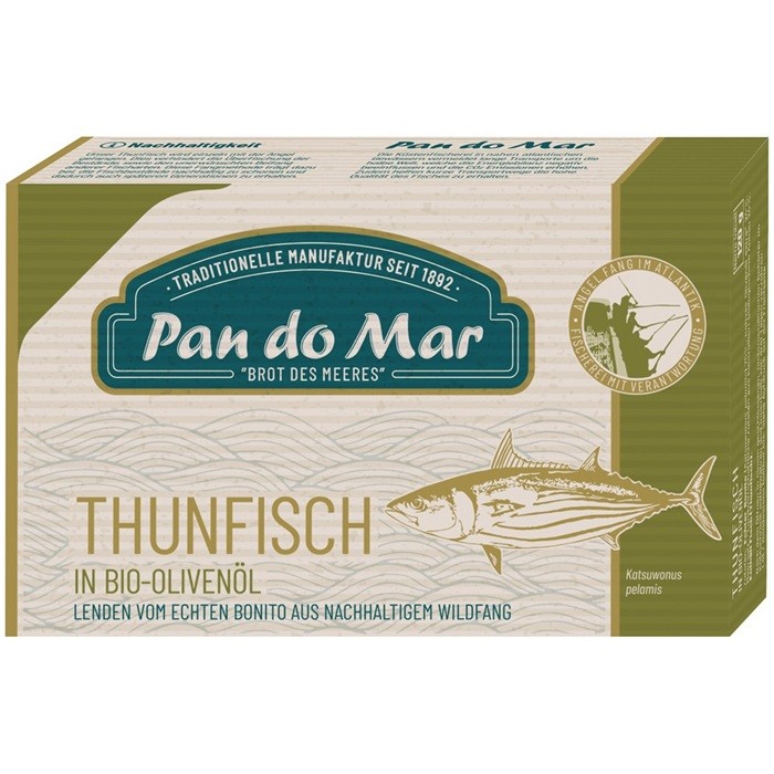 File de ton dungat in ulei de masline 120g Pan do Mar
