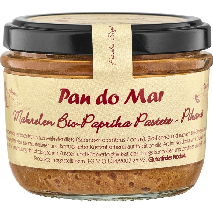 Pasta picanta de macrou cu boia bio, fara gluten 125g Pan do Mar