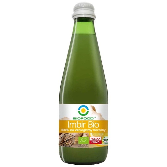 Suc de ghimbir bio, fara zahar 300ml Biofood