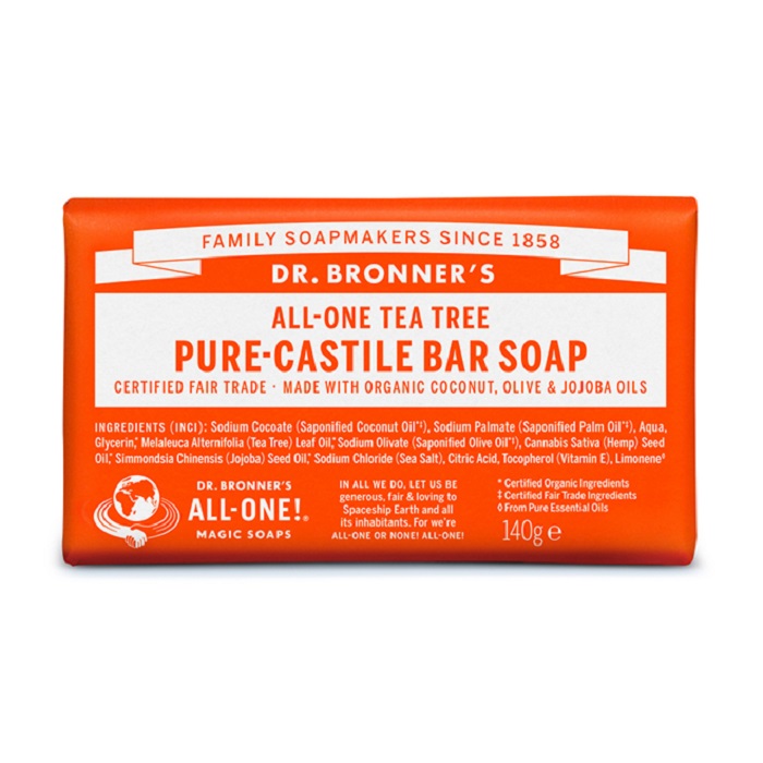 Sapun organic de Castilia cu Tea Tree 140g Dr Bronner