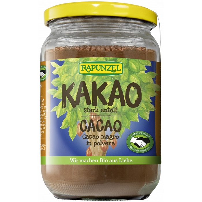 Pudra de cacao bio degresata, 11% grasime 250g Rapunzel