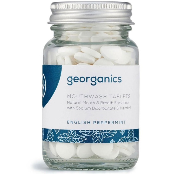 Apa de gura tablete Peppermint 180buc Georganics