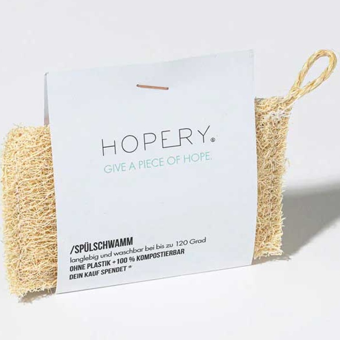 Burete din lufa pentru vase Hopery Vegan