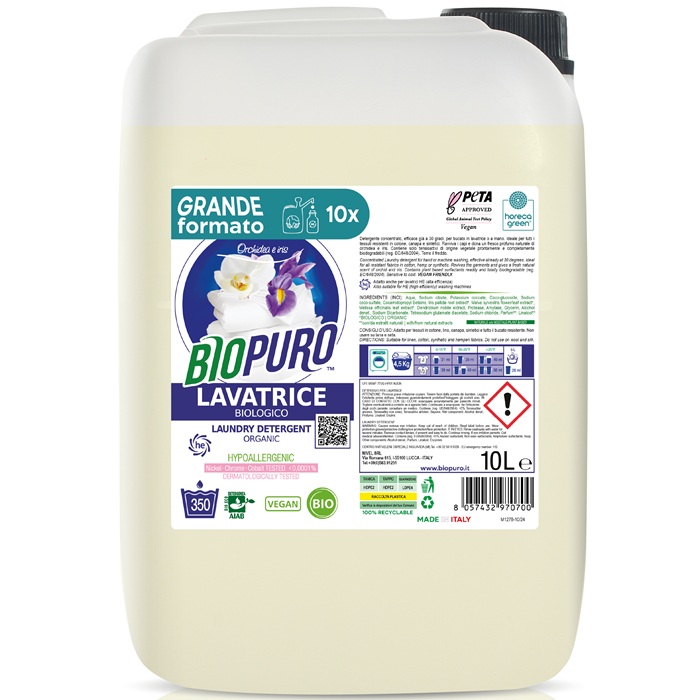 Detergent pentru rufe albe si colorate cu iris si orhidee eco 10l Biopuro