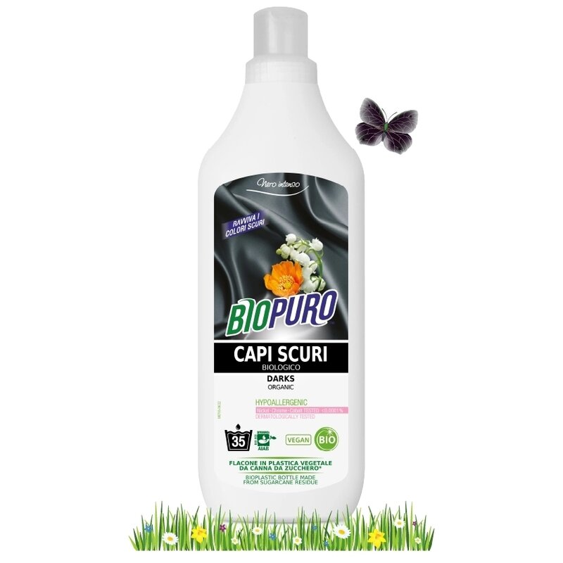 Detergent pentru rufe negre hipoalergen ecologic 1 L BioPuro